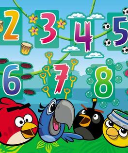 Puzzle maxi 2 w 1 CYFERKI Angry Birds