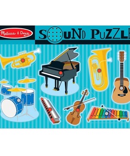 Edukacyjne puzzle dźwiękowe Instrumenty Muzyczne 2+Melissa