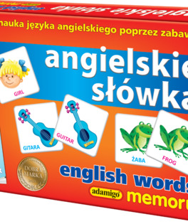 Angielskie słówka gra memory ze słowniczkiem Adamigo