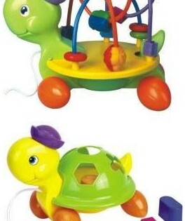 Żółwik do ciągnięcia 3w1 sorter przeplatanka BabyMix
