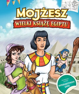 Film animowany Mojżesz wielki książę Egiptu z książeczką dla dzieci i quizem na DVD Stratosmedia