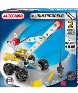 Metalowe francuskie klocki do skręcania Meccano Multi Models Set 60el 2 modele 3+
