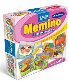 Memino przeciwieństwa gra dla najmłodszych 2+ Granna 